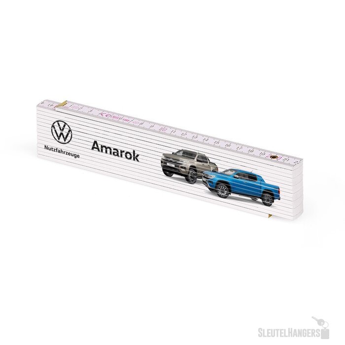 Professionele duimstok 3m Wit