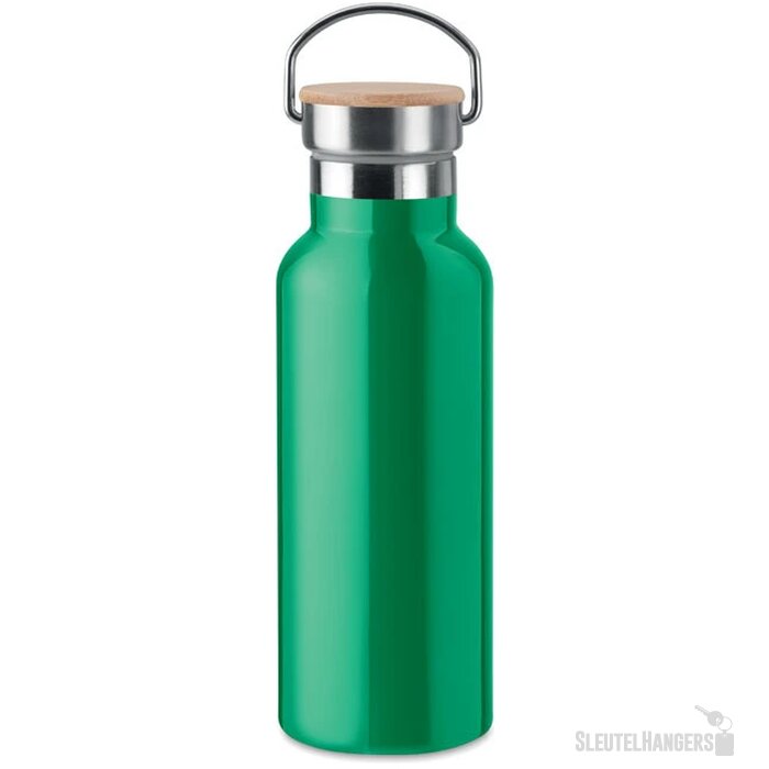 Dubbelwandige thermosfles Groen