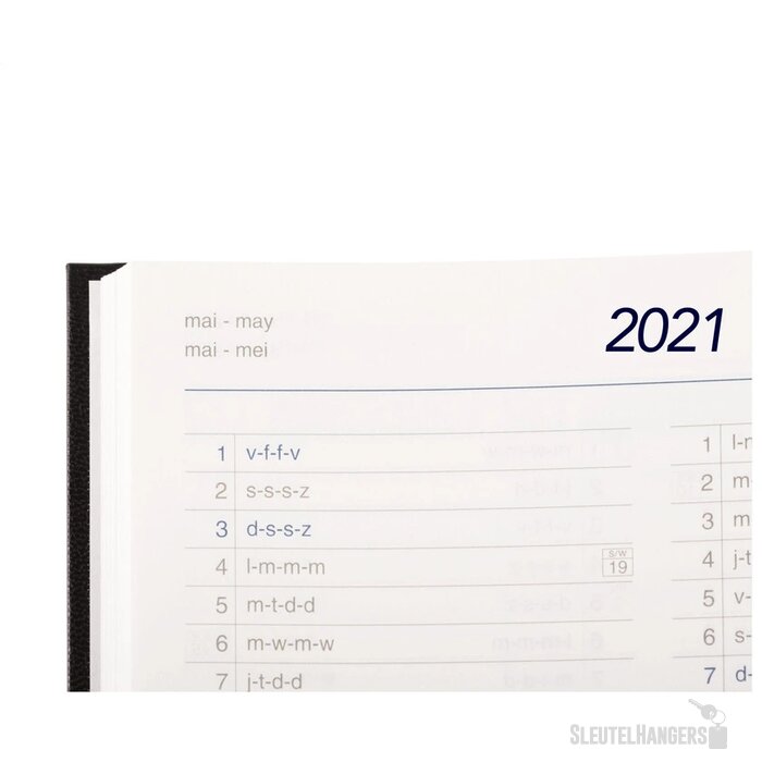 Eurodirect Agenda 4-Talig Zwart