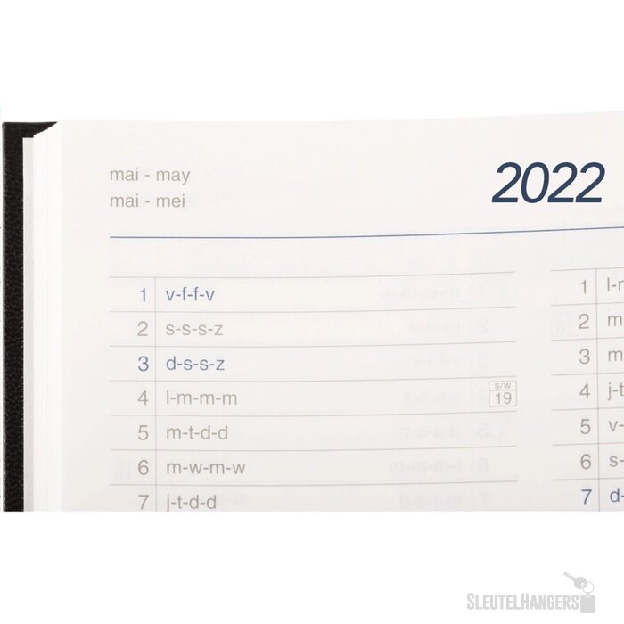 Eurodirect Agenda 4-Talig Zwart