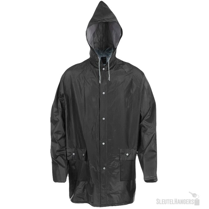 Dikke Regenjas Zwart