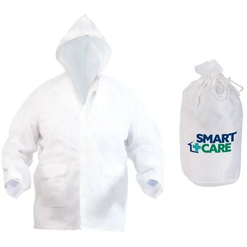 Goedkope Regenjas In Draagtas Wit