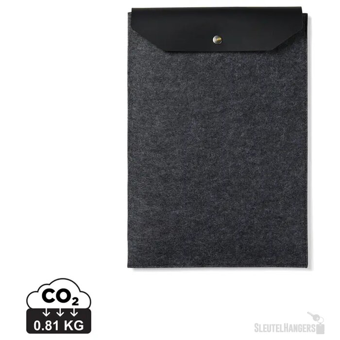 VINGA Albon GRS gerecycled vilt 15" laptophoes zwart