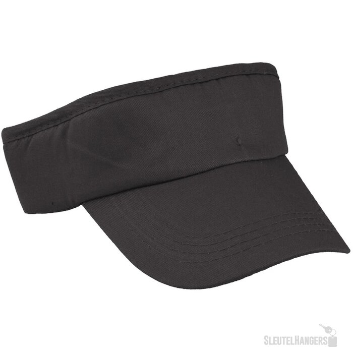 Katoenen Zonneklep Zwart