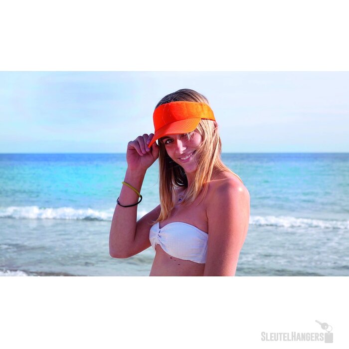 Katoenen Zonneklep Oranje