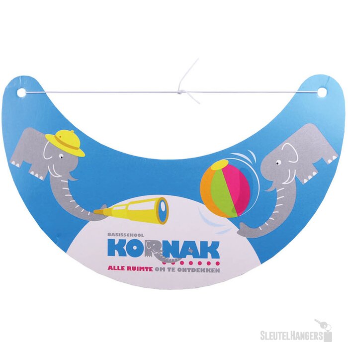 Kartonnen zonneklep met elastiek