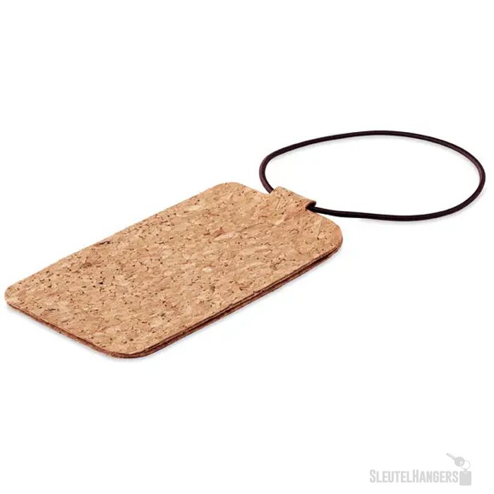 Kurk bagagelabel Beige