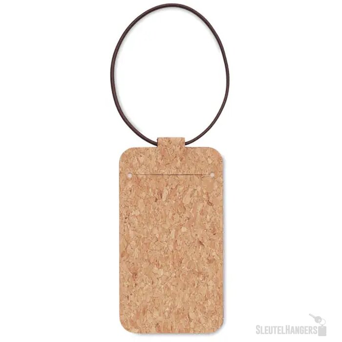 Kurk bagagelabel Beige