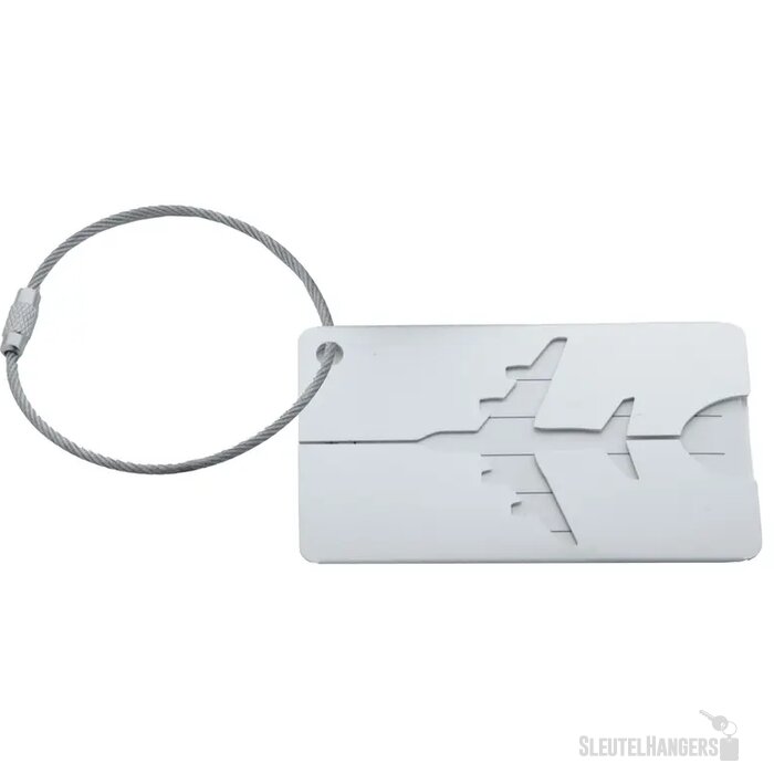 Aluminium Bagagelabel Zilver