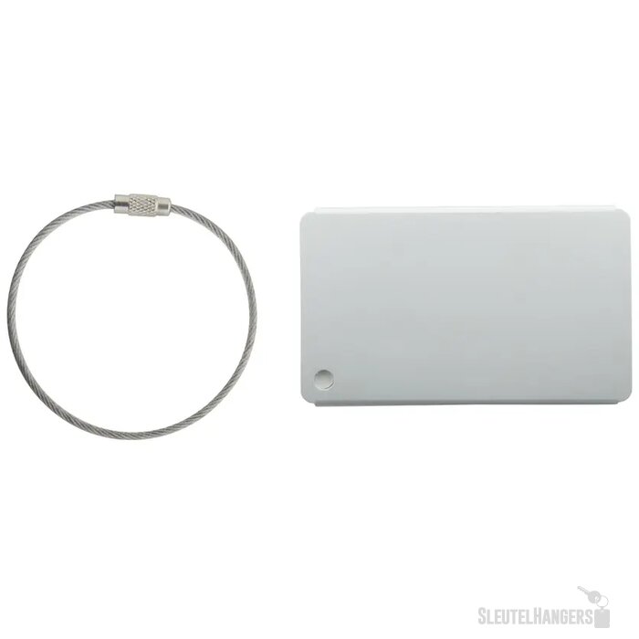 Aluminium Bagagelabel Zilver