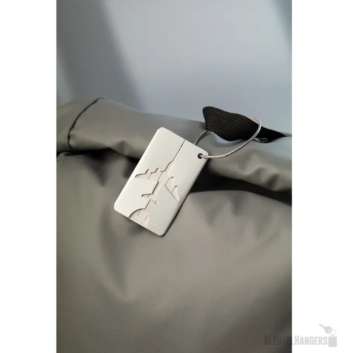 Aluminium Bagagelabel Zilver