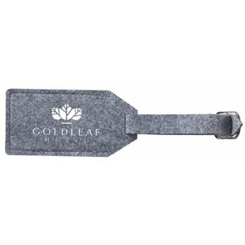 Rpet Felt Kofferlabel Grijs