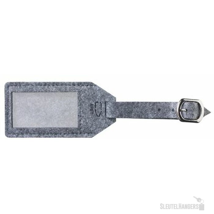 Rpet Felt Kofferlabel Grijs