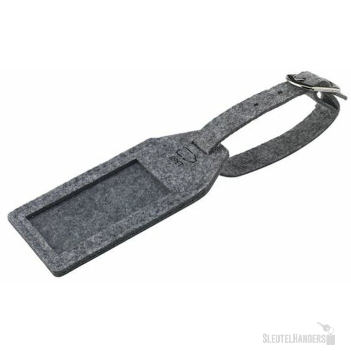 Rpet Felt Kofferlabel Grijs