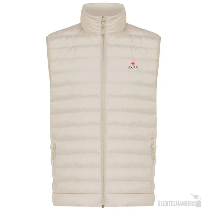Iqoniq Meru heren gerecycled polyester bodywarmer beige