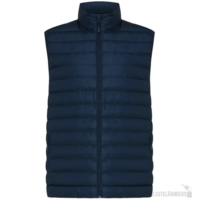 Iqoniq Meru heren gerecycled polyester bodywarmer donkerblauw