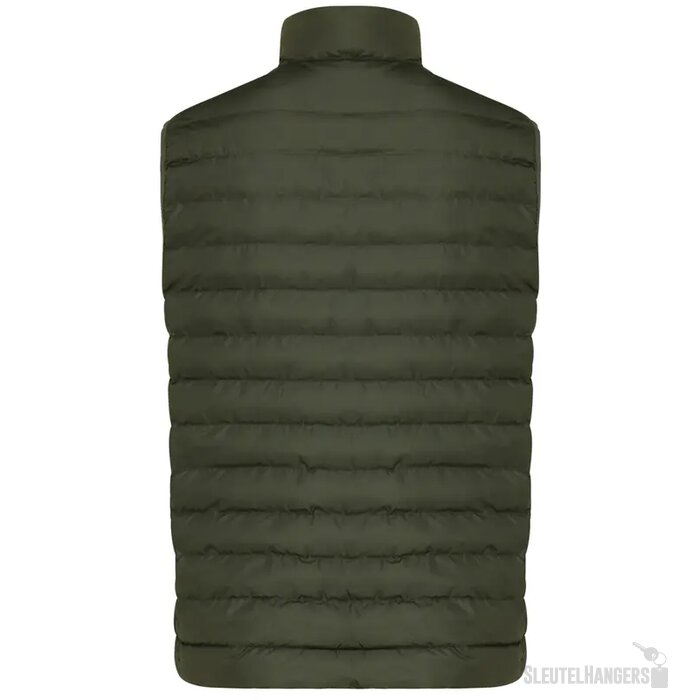 Iqoniq Meru heren gerecycled polyester bodywarmer khaki