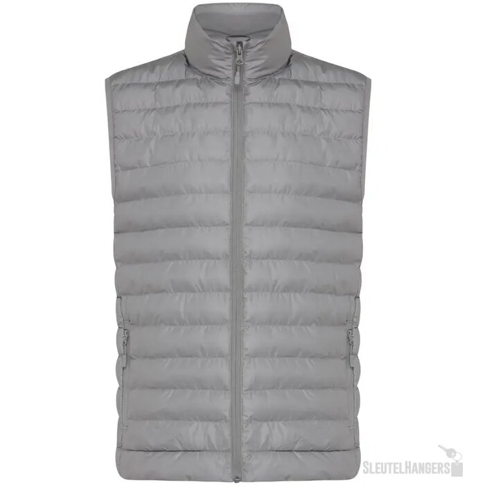 Iqoniq Meru heren gerecycled polyester bodywarmer zilvergrijs