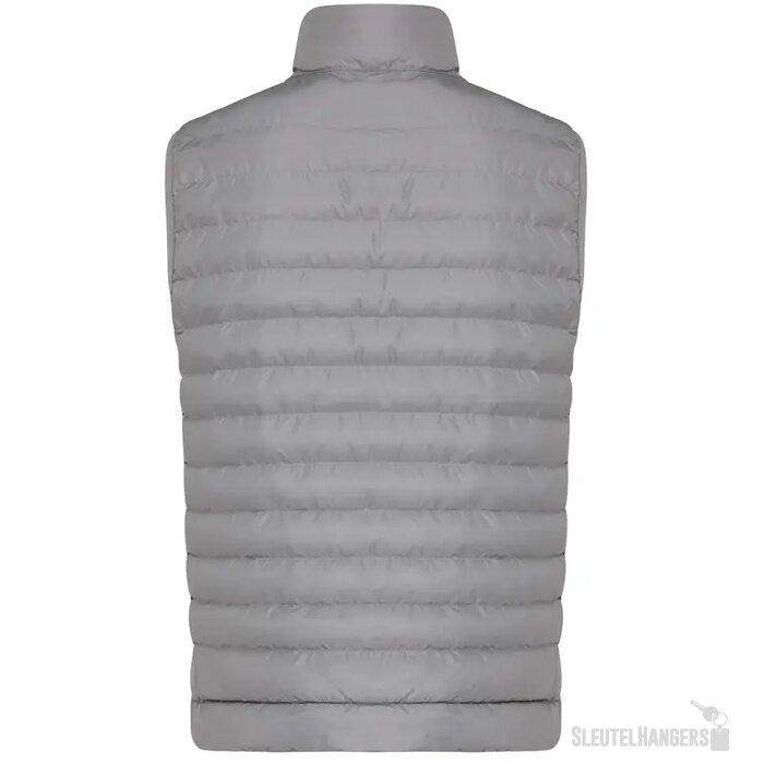 Iqoniq Meru heren gerecycled polyester bodywarmer zilvergrijs