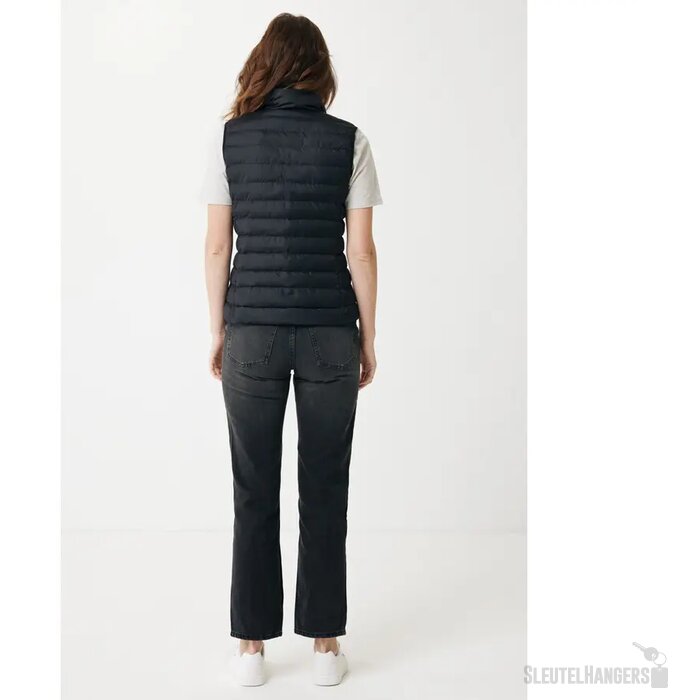Iqoniq Meru dames gerecycled polyester bodywarmer zwart