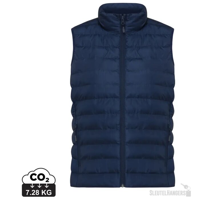 Iqoniq Meru dames gerecycled polyester bodywarmer donkerblauw