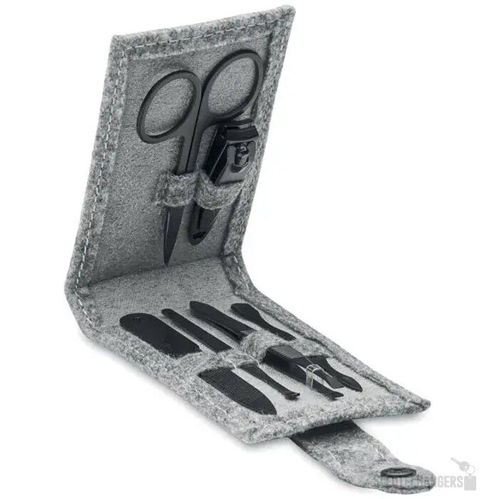 Rpet vilt manicureset Grijs