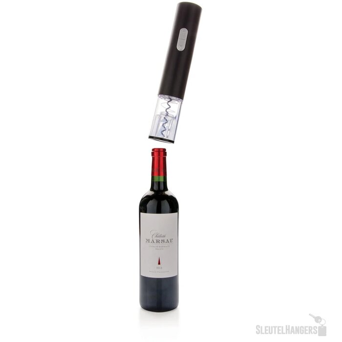 Electronische kurkentrekker - op batterijen zwart