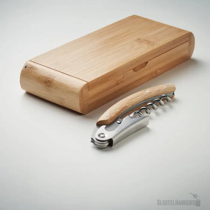 Kurkentrekker in geschenkdoos Bruin