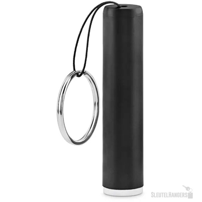 Mini zaklamp met sleutelhanger Zwart