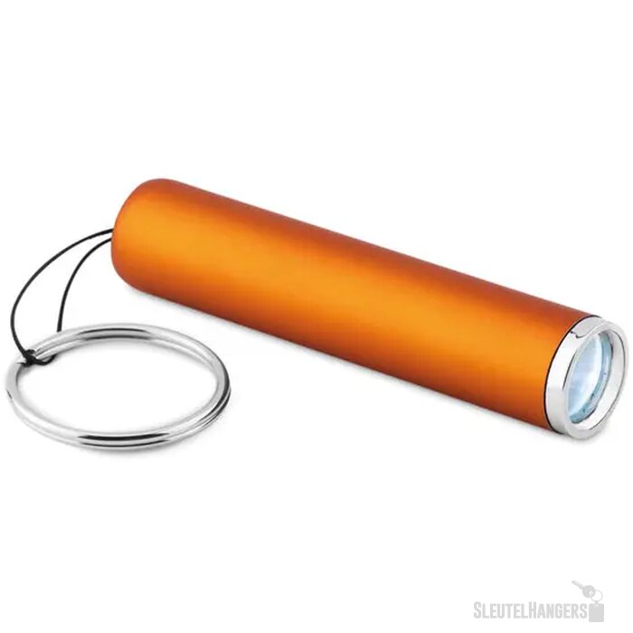 Mini zaklamp met sleutelhanger Oranje