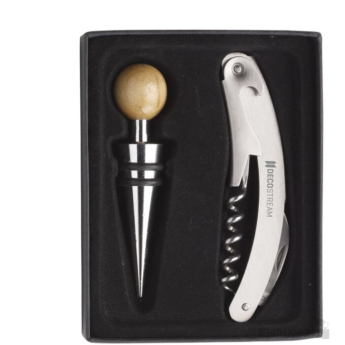 Wijnset Met Kurkentrekker Zilver