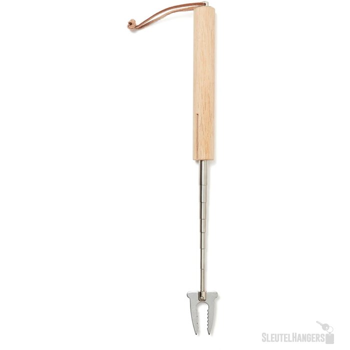 VINGA Vici uitschuifbare grillspies bruin