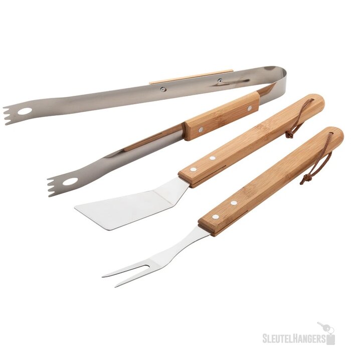 3-Delige Bbq-Set In Kraft Doosje Naturel