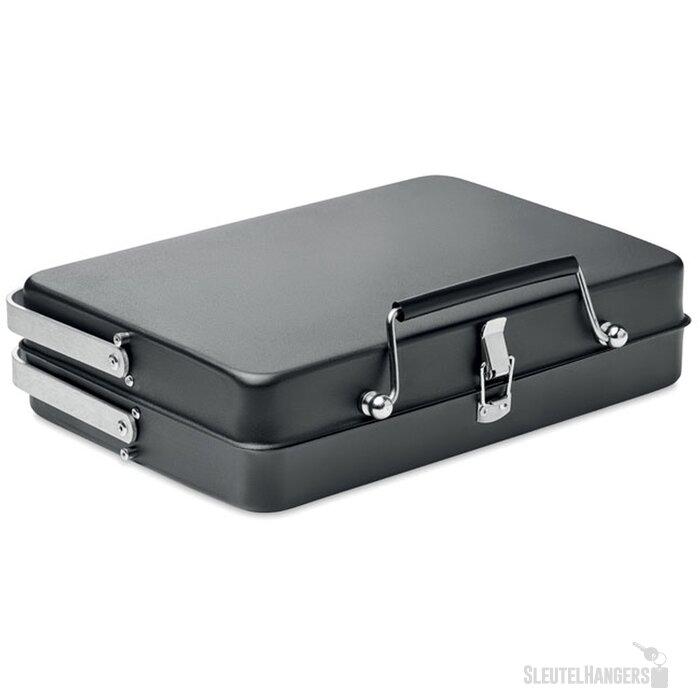 To go barbecue in koffer-ontwerp Zwart