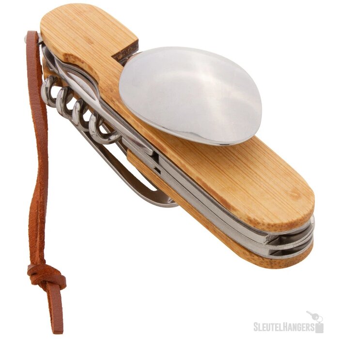 Zakmes Met Opvouwbare Bestekset Naturel