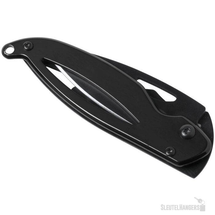 Zakmes Met Slot En Karabijnhaak Zwart