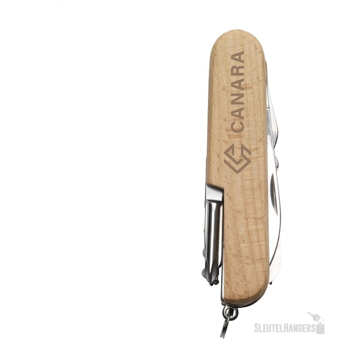 Houten Zakmes Met 11 Functies Zwart/Bruin