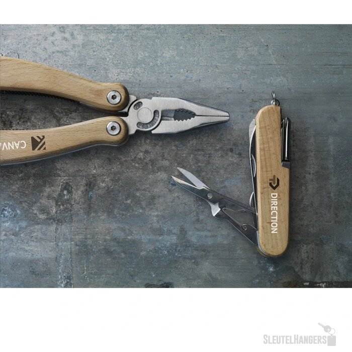 Houten Zakmes Met 11 Functies Zwart/Bruin