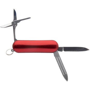 Klein Zakmes Met 3 Functies Rood