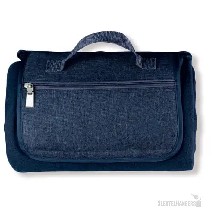 Picknickkleed met ritsvakje Blauw