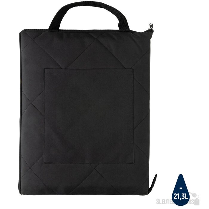 Impact Aware™ RPET opvouwbare gewatteerd picknickkleed zwart