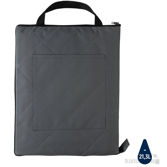 Impact Aware™ RPET opvouwbare gewatteerd picknickkleed antraciet