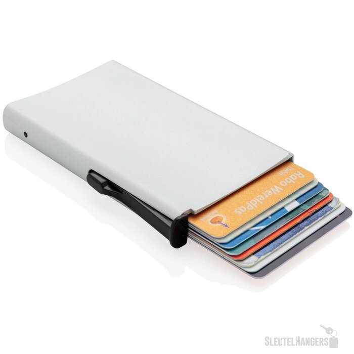 Standaard aluminum RFID kaarthouder zilver