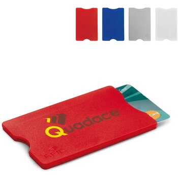 Hardcase kaarthouder voor 1 pas Rood