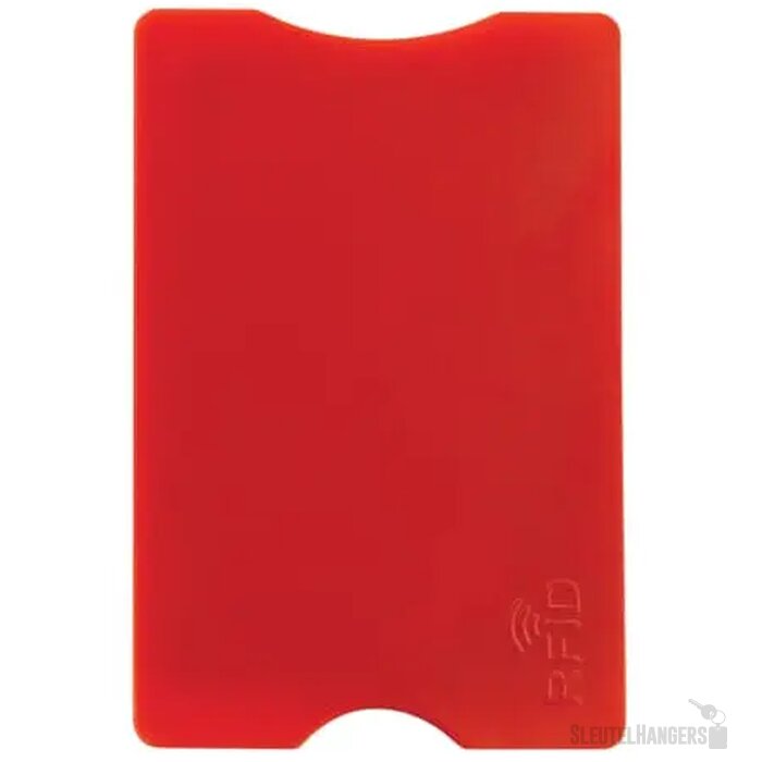 Hardcase kaarthouder voor 1 pas Rood