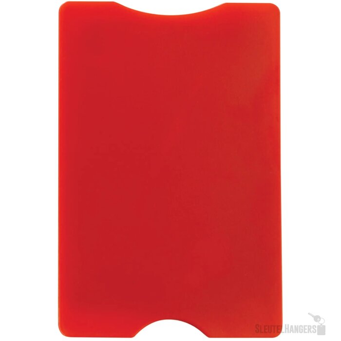 Hardcase kaarthouder voor 1 pas Rood