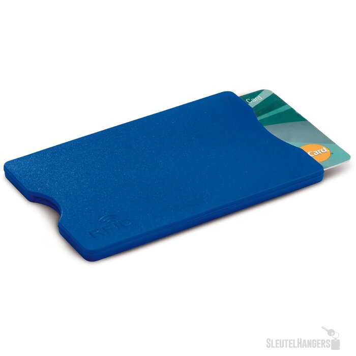 Hardcase kaarthouder voor 1 pas Blauw