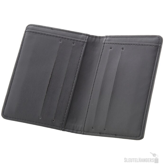 Leren Pasjeshouder Voor 8 Pasjes Zwart