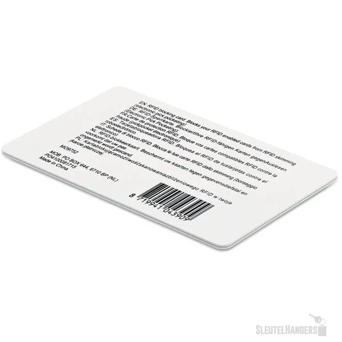 RFID blokkeerkaart Wit