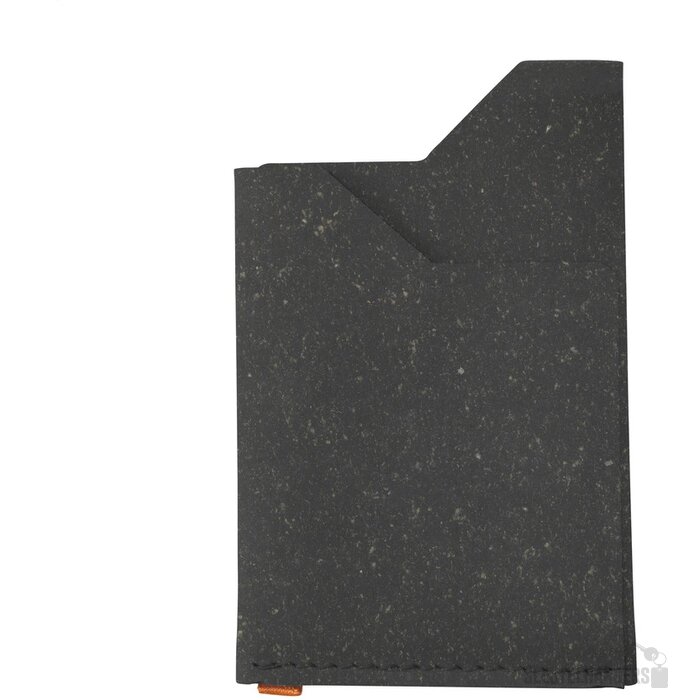 Gerecyclede Leren Pashouder Zwart